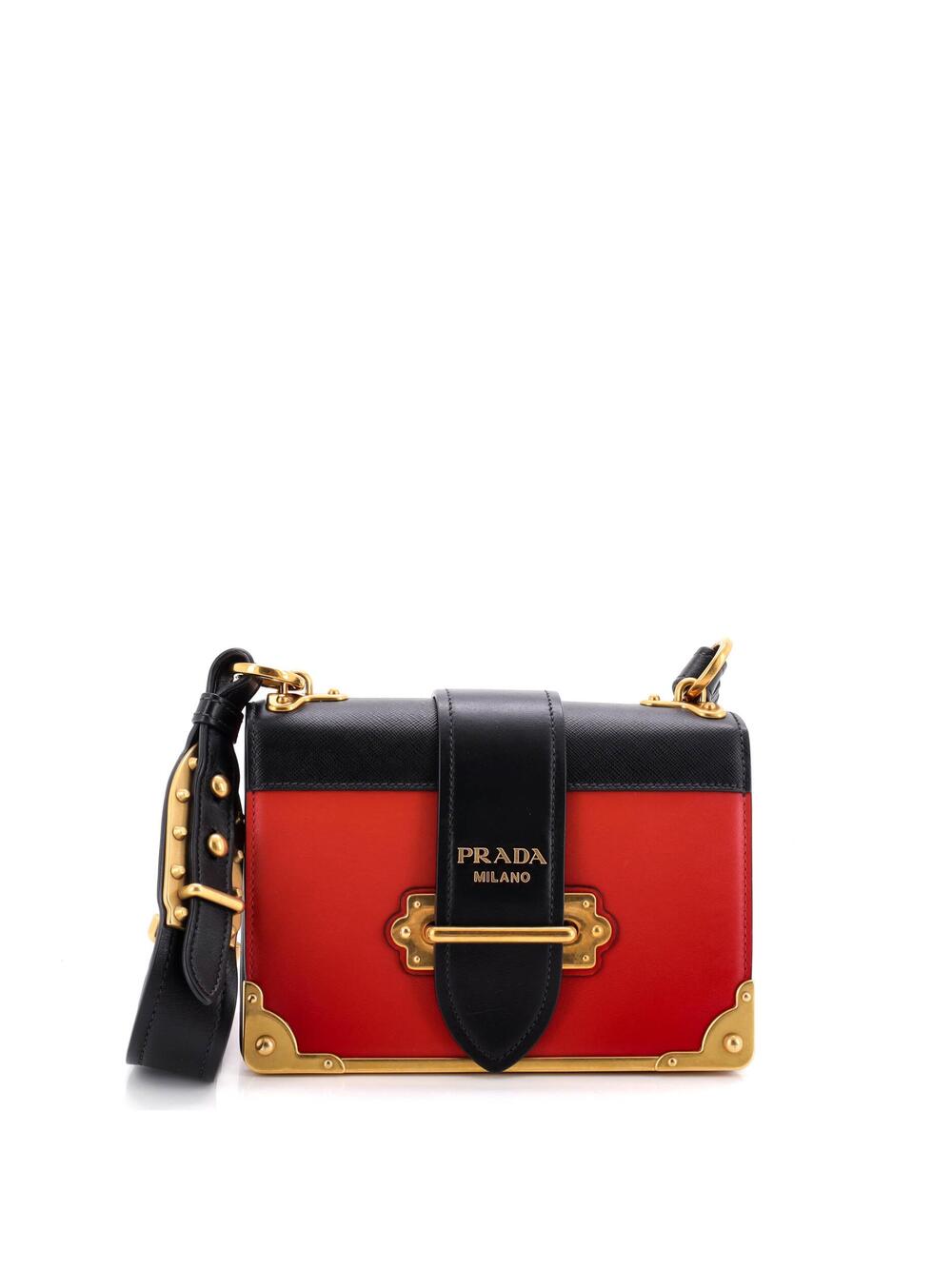 Prada Cahier Crossbody Bag Leather And #296585P11B